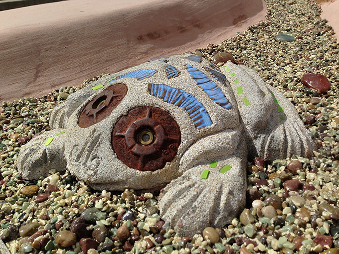 Oregon Hills Park public art project large mosaic frog